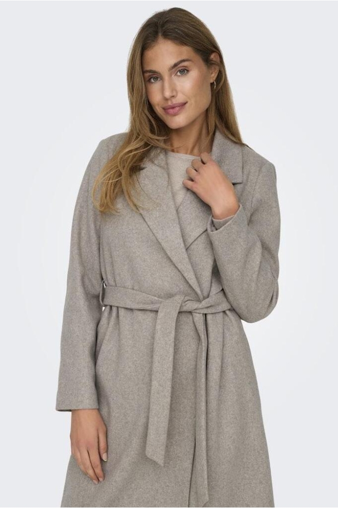 ONLALVILDA LIFE WRAP COAT OTW NOOS 15314362 Simply Taupe/MELANGE